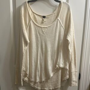 We The Free Cream Long Sleeve Top